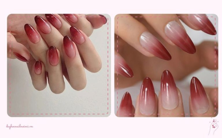 Khám phá 50+ Mẫu Móng Tay Sơn Đỏ Đẹp Quyến Rũ Nhất Tại Ảnh Nail Màu đỏ ombre – Tạo điểm nhấn cho đôi bàn tay nàng thêm cuốn hút