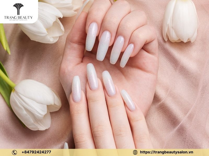 Màu kẹo ngọt ngào cho bộ nail dễ thương và đơn giản