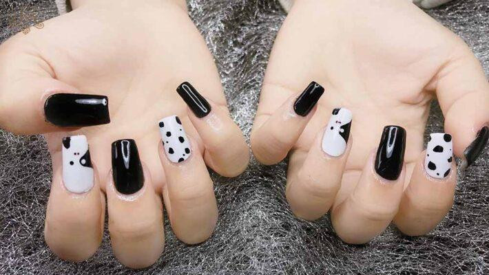Mẫu móng tay chấm bi độc đáo và dễ thương, thích hợp làm tại nhà