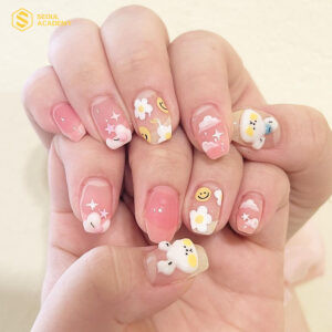 Mẫu móng tay đẹp cho bé màu hồng thích hợp với mọi cô bé, mang đến vẻ đẹp dịu dàng