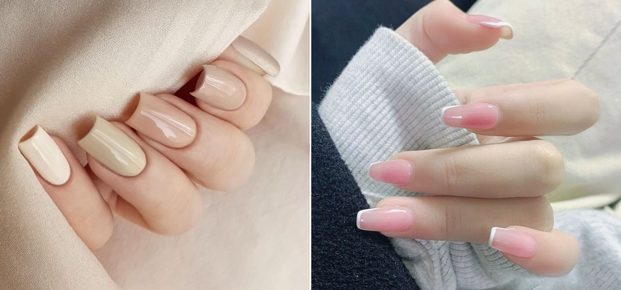 Mẫu móng tay đơn giản dễ thương với họa tiết trái tim nhỏ xinh