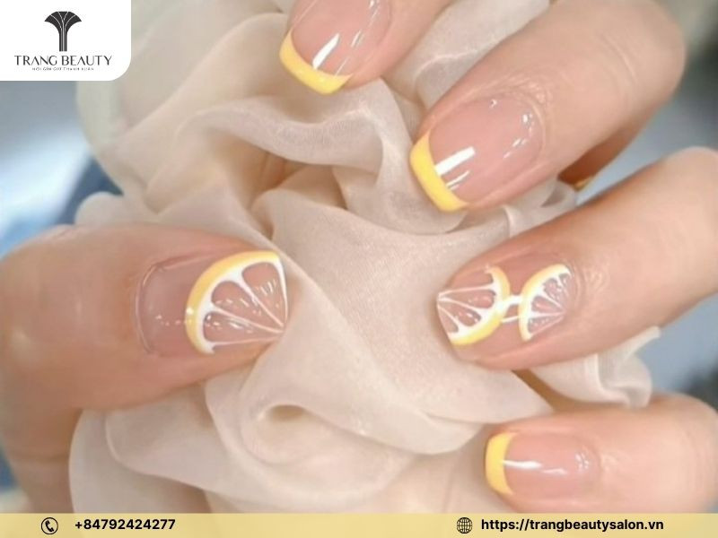 Mẫu móng tay gel đẹp bóng đơn giản