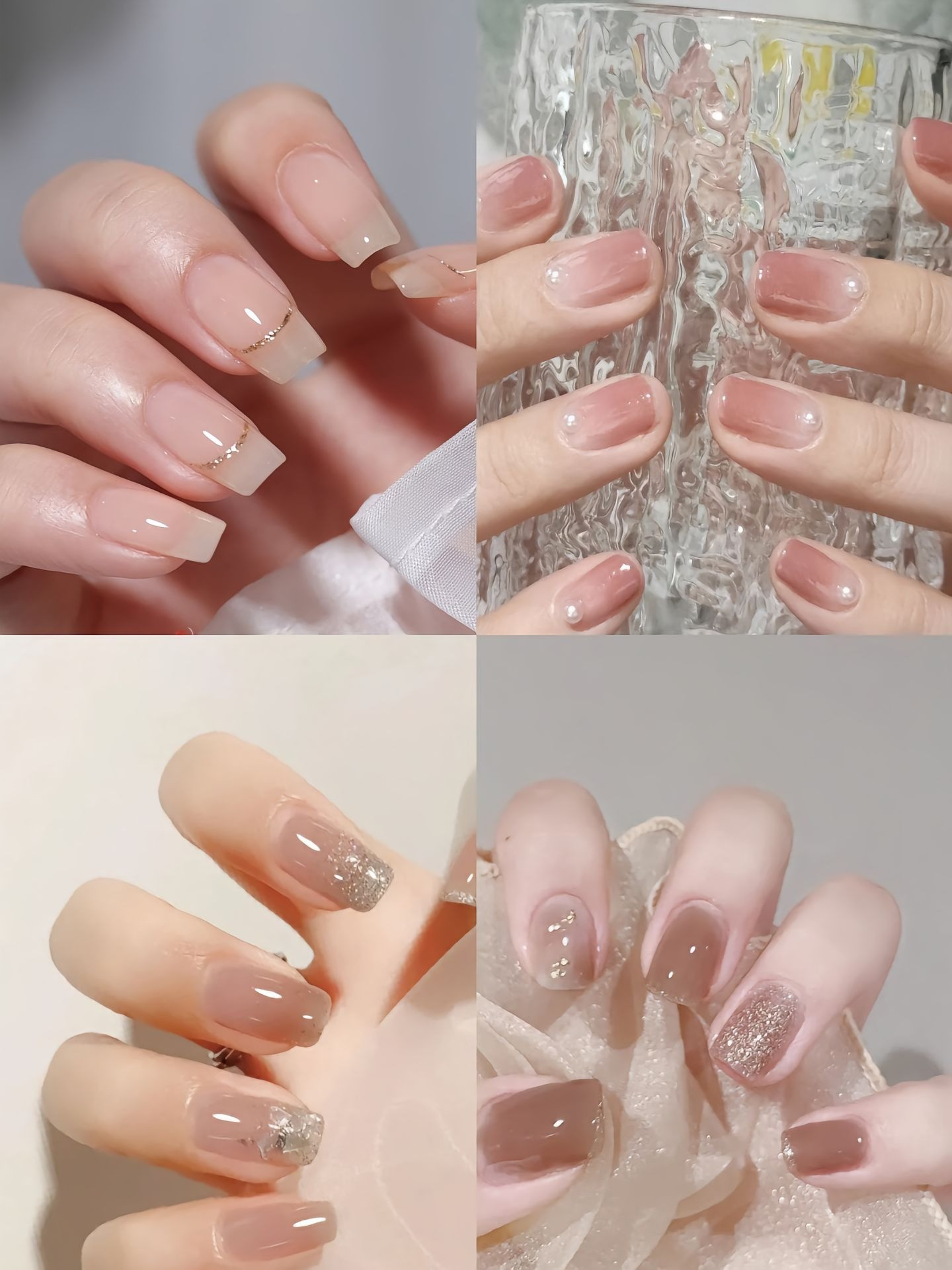 Mẫu móng tay màu thạch nâu ấm áp, thanh lịch cho mùa thu đông
