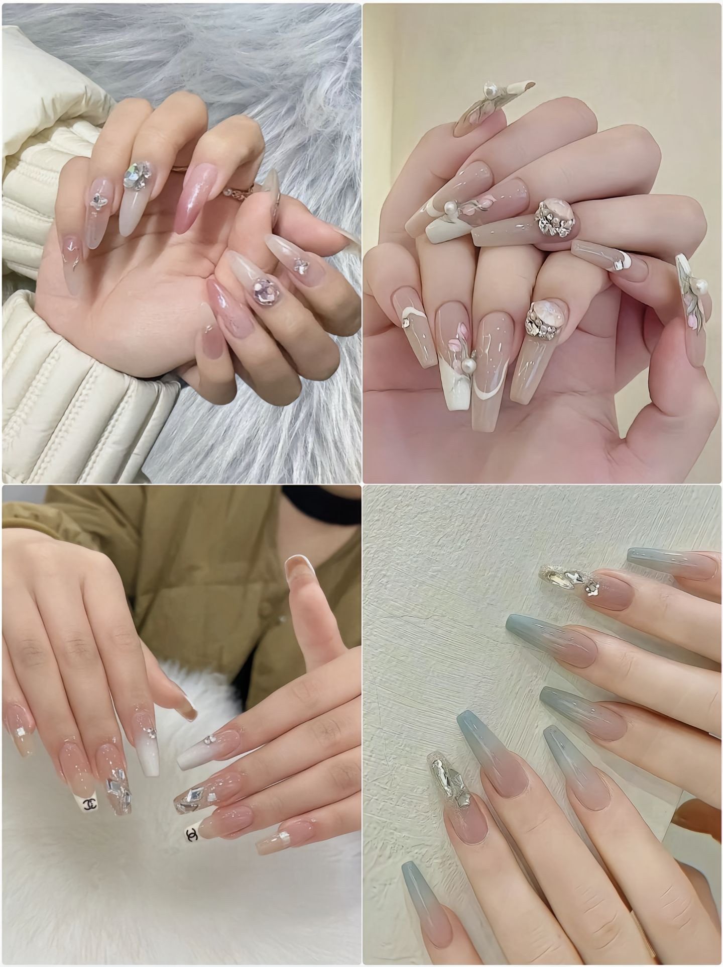 Mẫu móng tay màu thạch ombre chuyển màu nhẹ nhàng, tạo vẻ đẹp dịu dàng