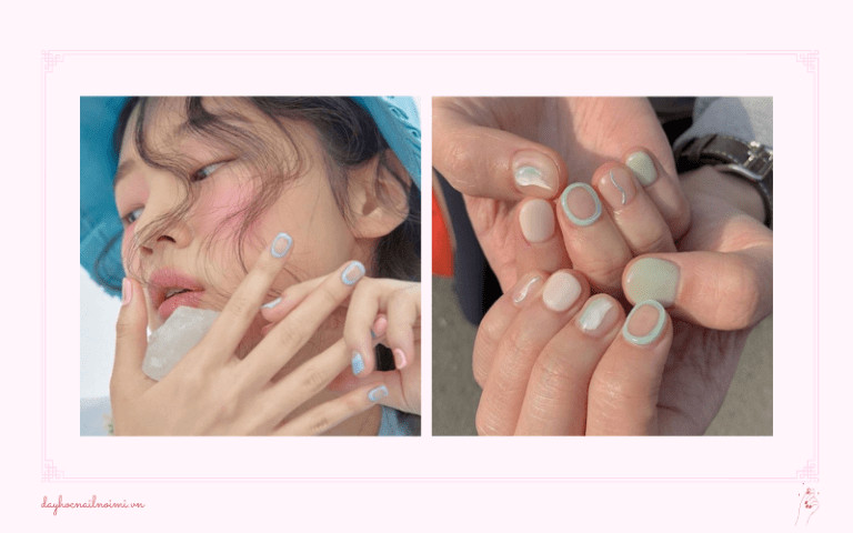Mẫu móng tay pastel thời thượng, phá cách cho móng ngắn, xu hướng móng tay hot 2025