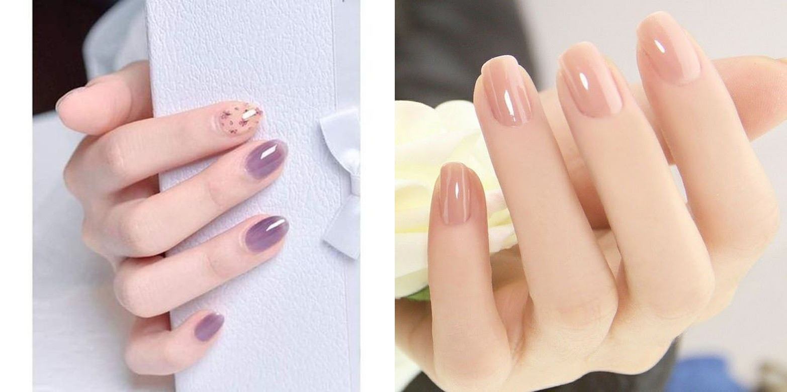Mẫu móng tay xinh đơn giản tông màu pastel thanh lịch