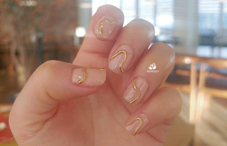 Mẫu nail Hàn Quốc đẹp chụp ảnh cưới