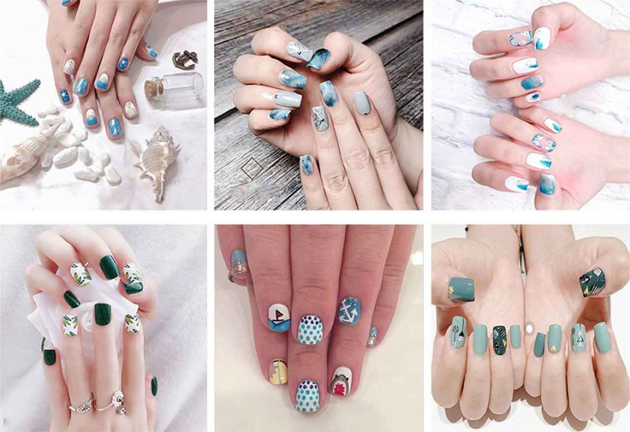 Mẫu nail nhũ xinh lung linh, thu hút ánh nhìn