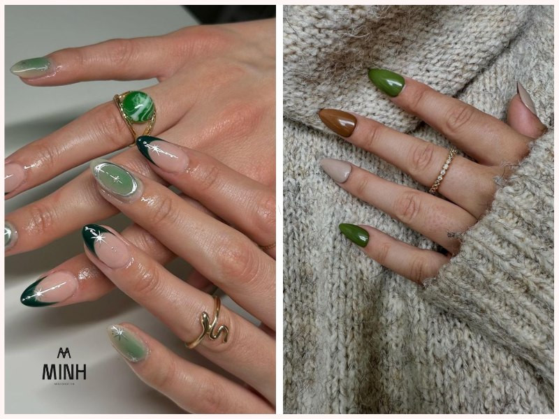 Mẫu nail sơn thạch đẹp đơn giản