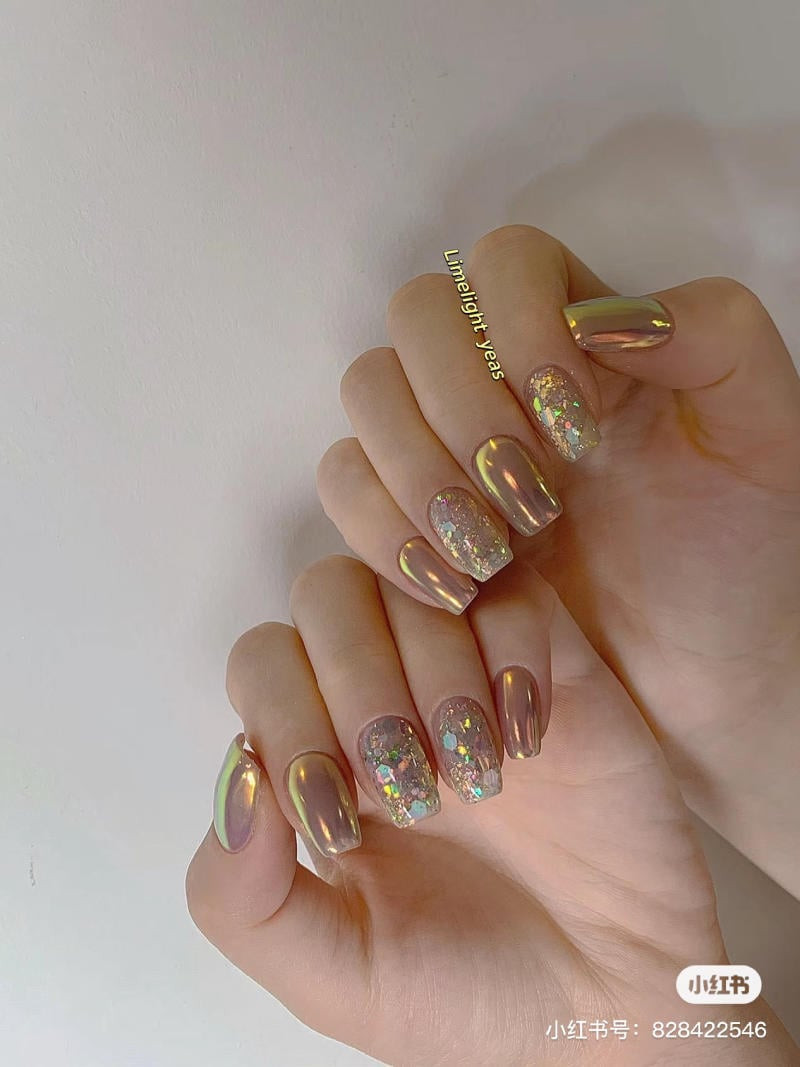Mẫu nail tráng gương đẹp ấn tượng