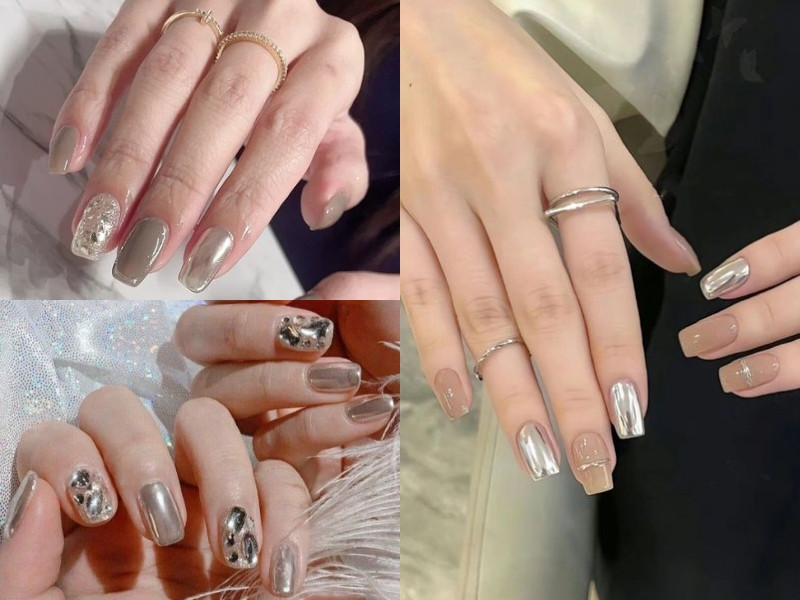 Mẫu nail tráng gương đẹp và hot trend
