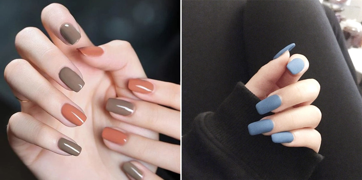 Mẫu sơn móng tay lì với nhiều thiết kế khác nhau