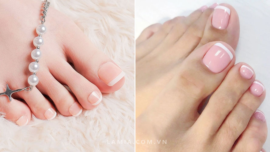 Móng chân màu hồng đất tự nhiên, tạo vẻ đẹp thanh lịch và tinh tế cho đôi chân.