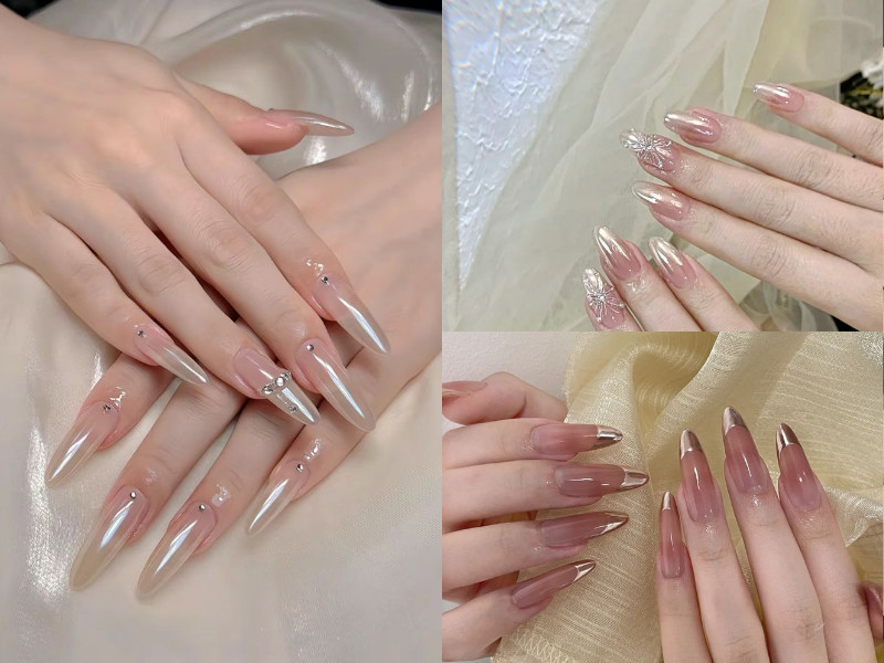 Móng tay cô dâu đẹp tráng gương độc đáo và cá tính