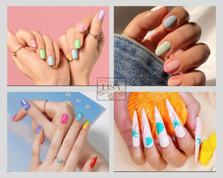 Móng tay đa sắc với sự kết hợp hài hòa của nhiều gam màu, thể hiện sự sáng tạo và phong phú, là lựa chọn thú vị cho người mệnh Thổ muốn thử nghiệm nhiều màu sơn móng tay phong thủy.