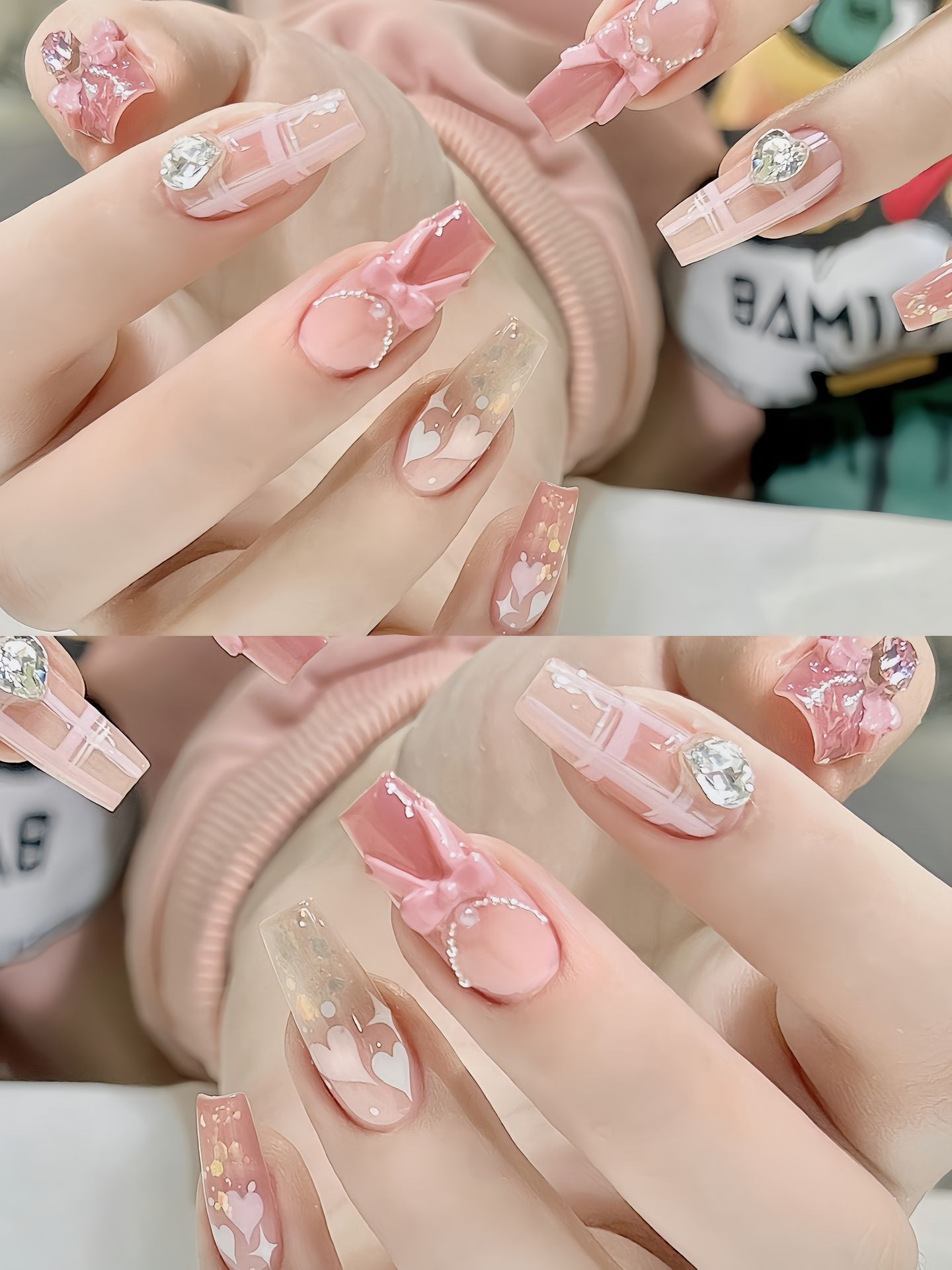 Móng tay tiểu thư màu pastel xanh ngọc dịu mát cho học sinh, sinh viên