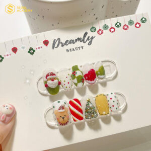 Móng tay trẻ em đẹp với nail mùa đông không khí giáng sinh ngập tràn