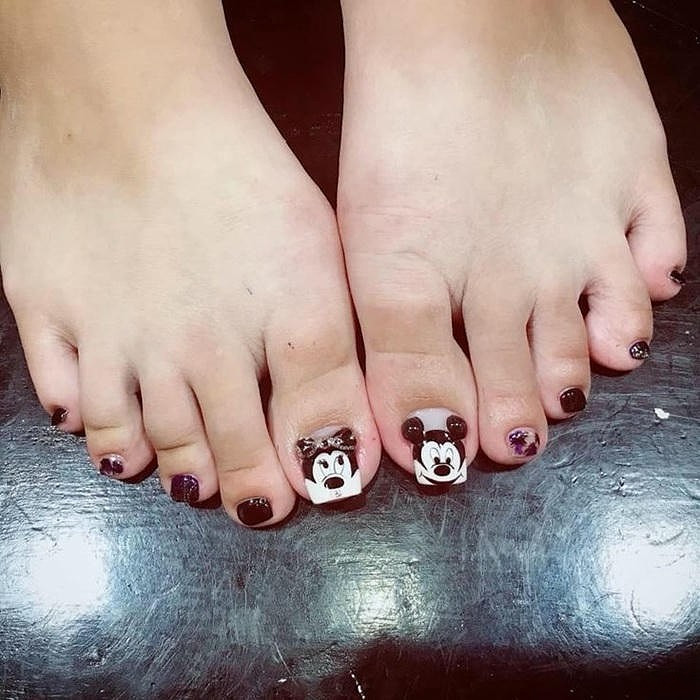 nail chân gấu đẹp