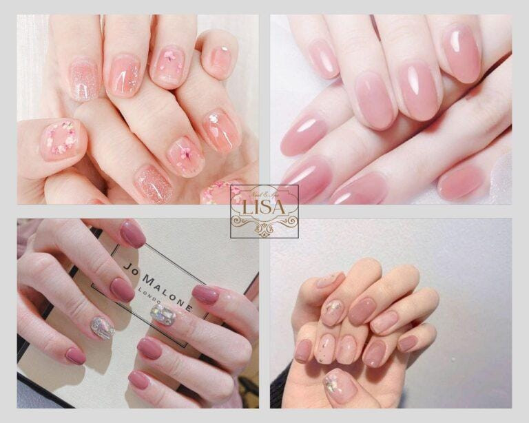 Nail màu hồng
