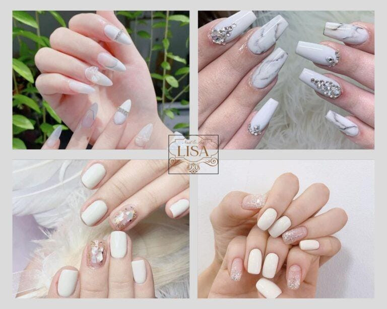 Nail màu trắng