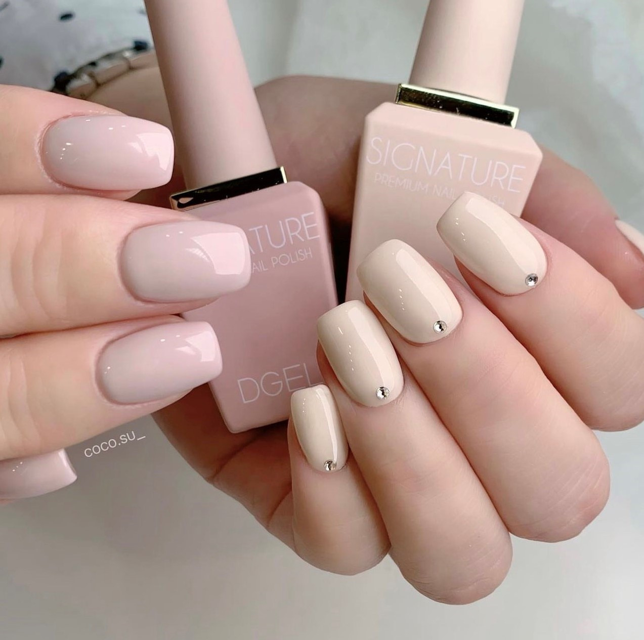 Nail nude phối đa sắc ấn tượng