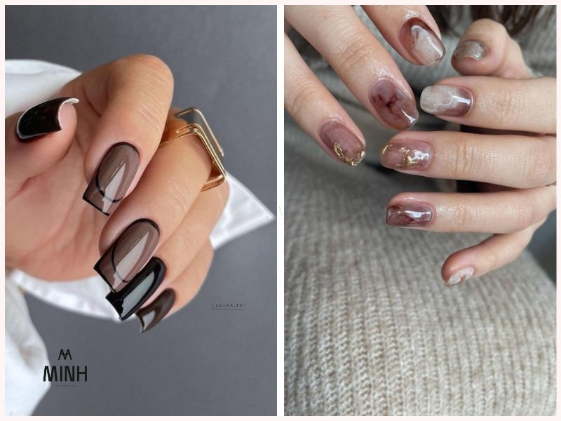 Nail thạch màu đen