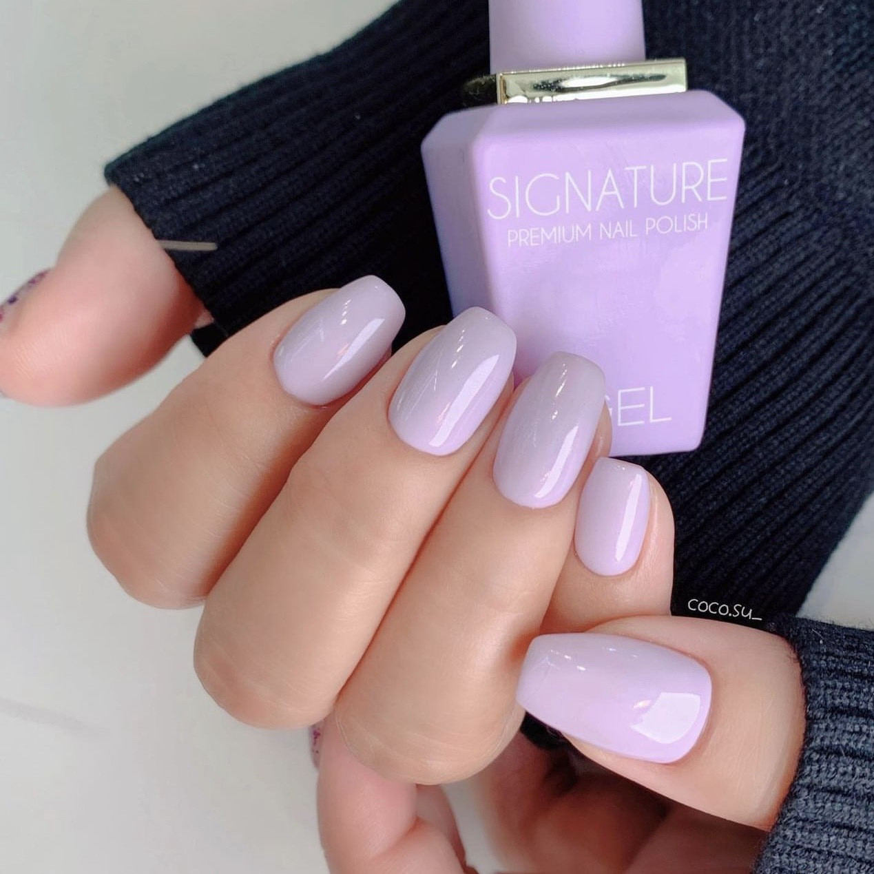 Nail tím pastel thanh lịch