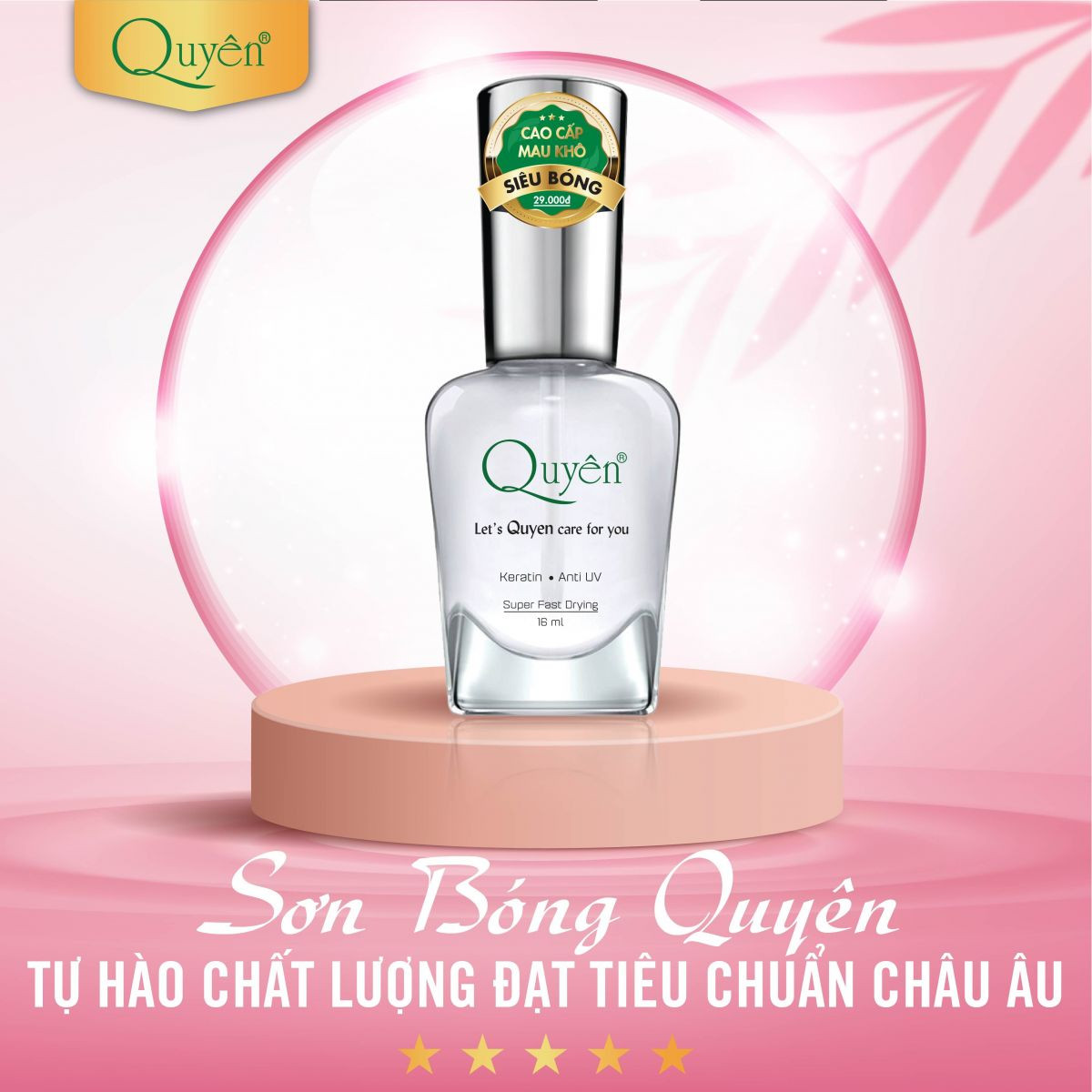 Nước sơn bóng móng tay với công thức cải tiến