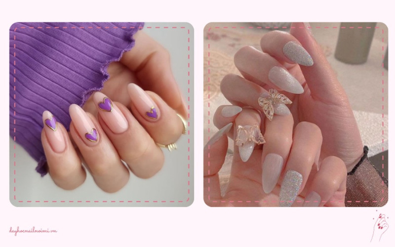 Phụ kiện lung linh là điểm nhấn trong những mẫu nail hot trend năm nay