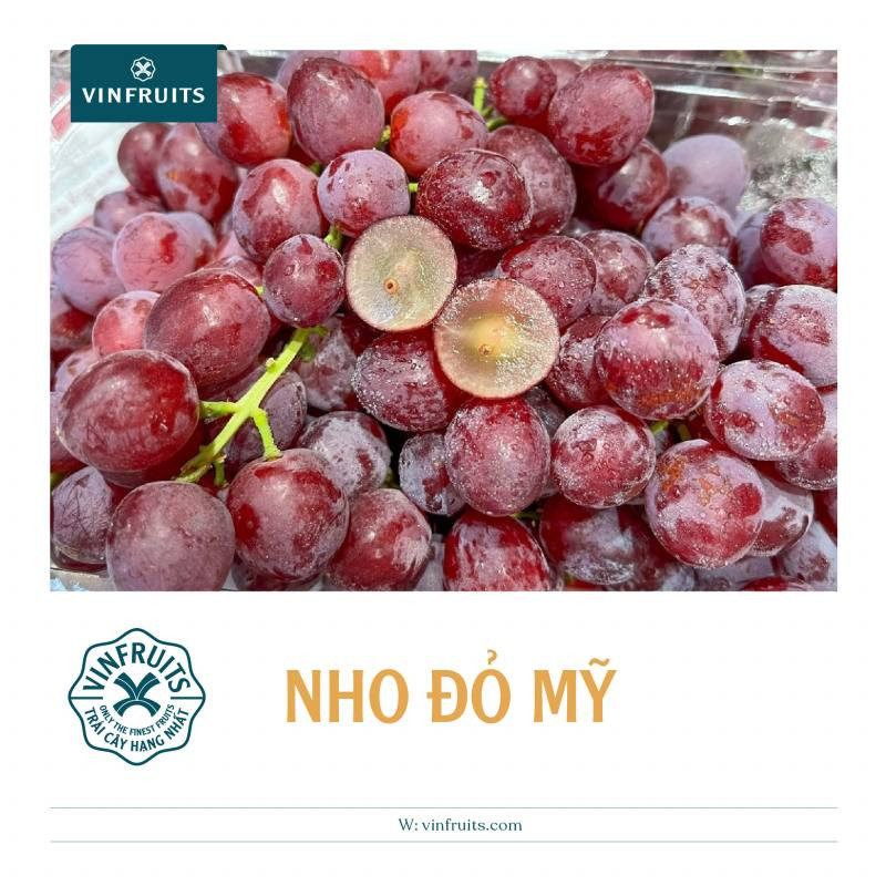 Sắc đỏ móng tay rực rỡ lấy cảm hứng từ chùm nho đỏ Mỹ mọng nước