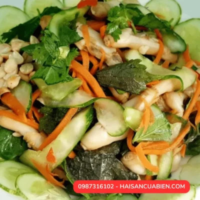Sáng tạo gỏi móng tay vỏ sò