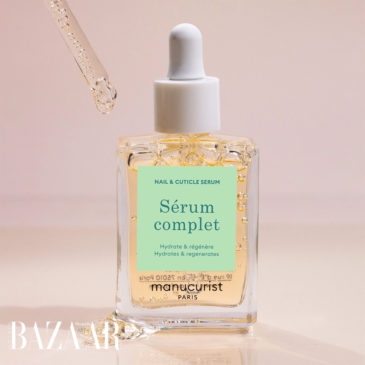 Serum phục hồi móng tay yếu Manicurist The Complete Serum giúp củng cố móng sau khi sơn