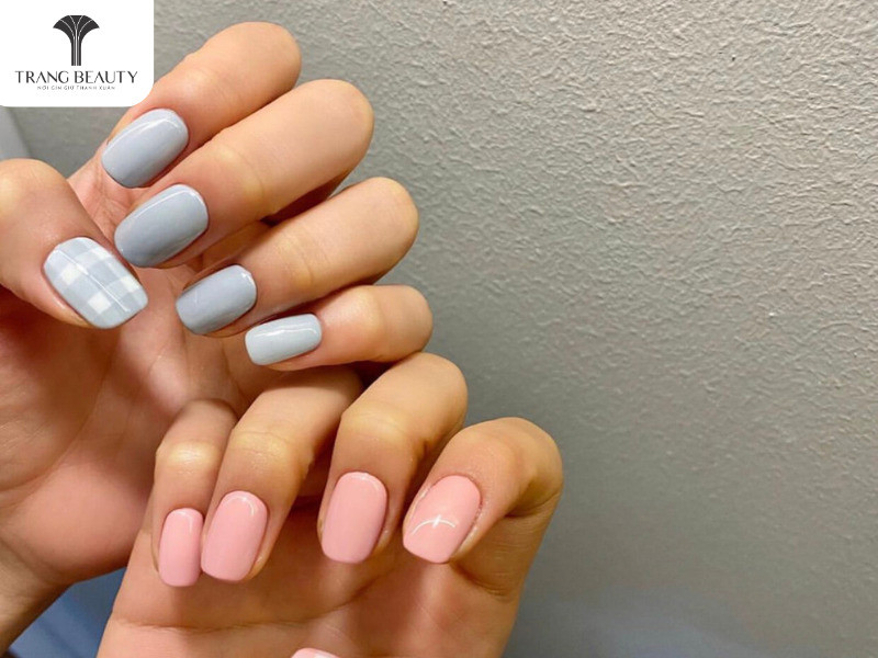 Sơn Móng Tay Đi Biển: Khám Phá Hơn 50 Mẫu Nail Đẹp Nổi Bật Mùa Hè Sơn móng tay đi biển kiểu Hàn Quốc đơn giản, thanh lịch với tông pastel