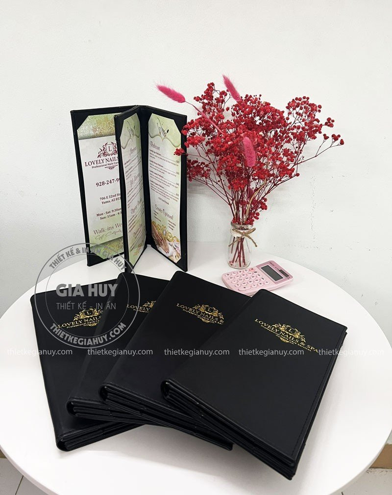 Thiết kế ảnh bìa nail đẹp bọc góc tinh tế, mang lại vẻ sang trọng và chắc chắn