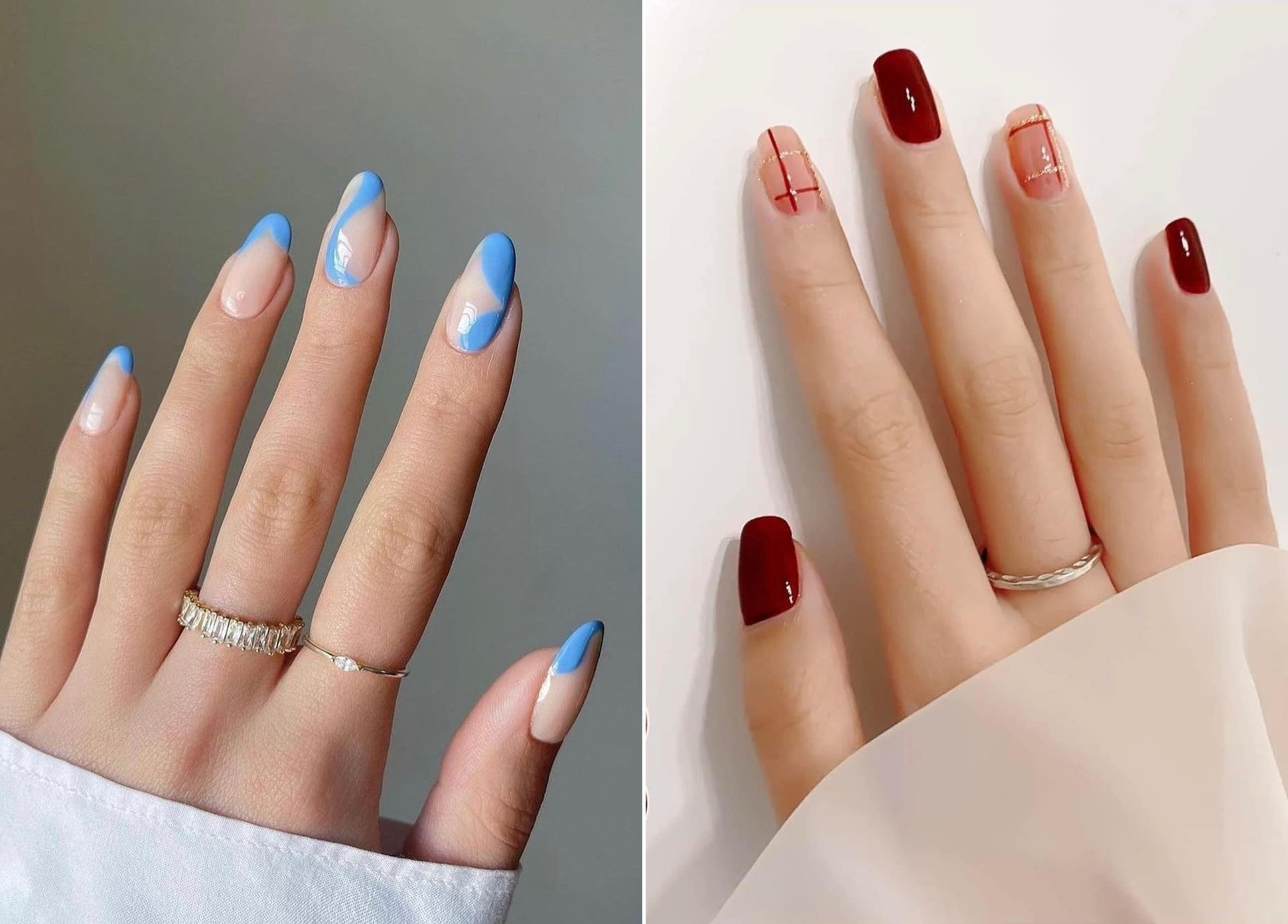 thiết kế móng tay đẹp nhẹ nhàng xu hướng được yêu thích