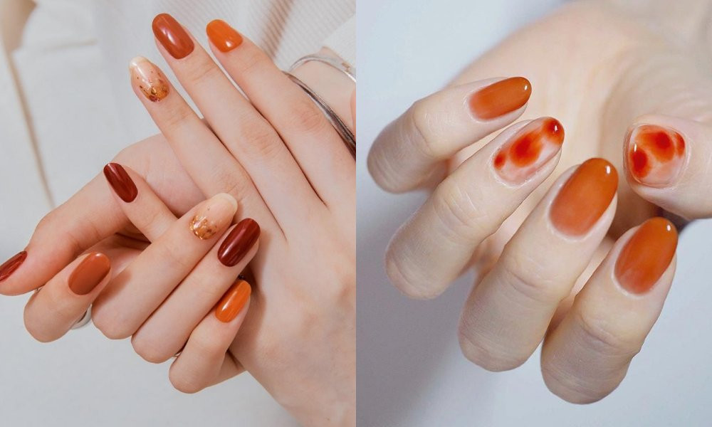 Thiết kế nail đẹp 2024 cho da ngăm với họa tiết tinh xảo