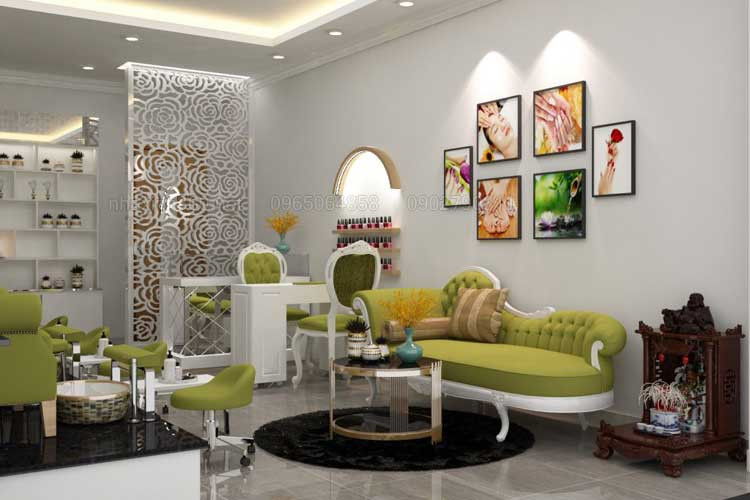 Thiết kế tiệm nail Julie hiện đại ở Vũng Tàu, tối ưu không gian