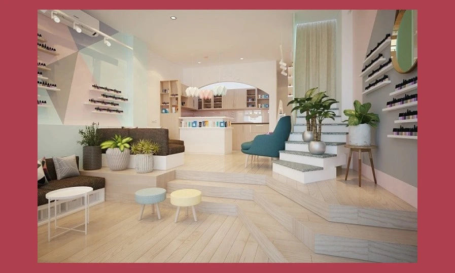 thợ làm móng đang cẩn thận chăm sóc để tạo ra bộ móng tay đẹp ngày tết