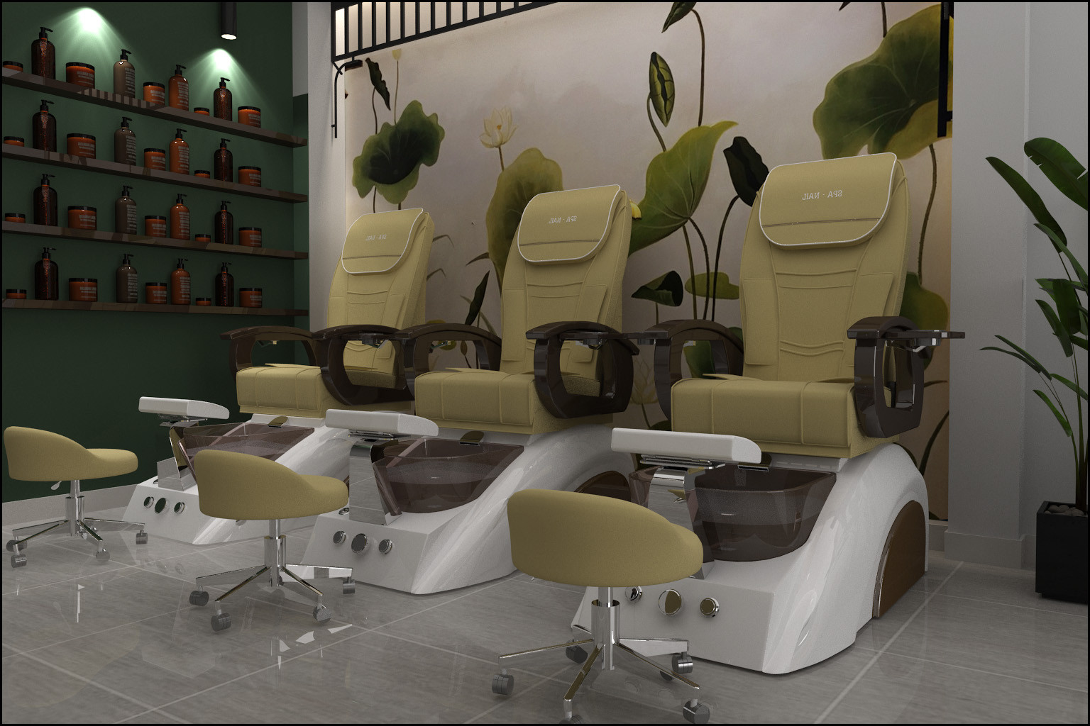 Tư vấn thiết kế tiệm nail đẹp